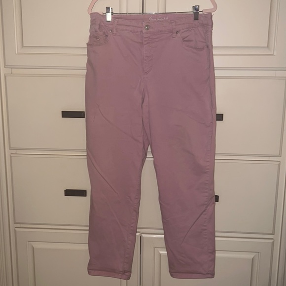 Pink Slim Leg Jeans - Size 16 Short - Picture 1 of 9